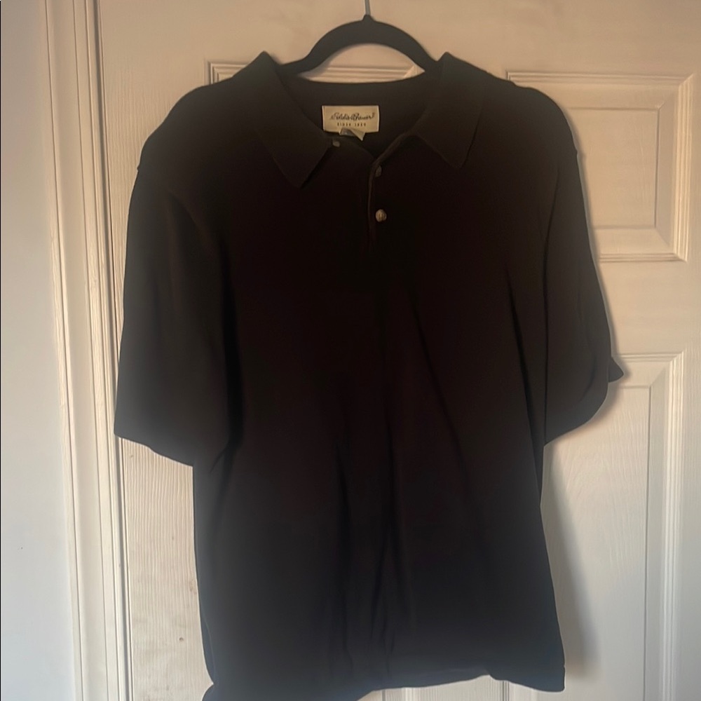 Eddie Bauer Men's Black Polo Shirt